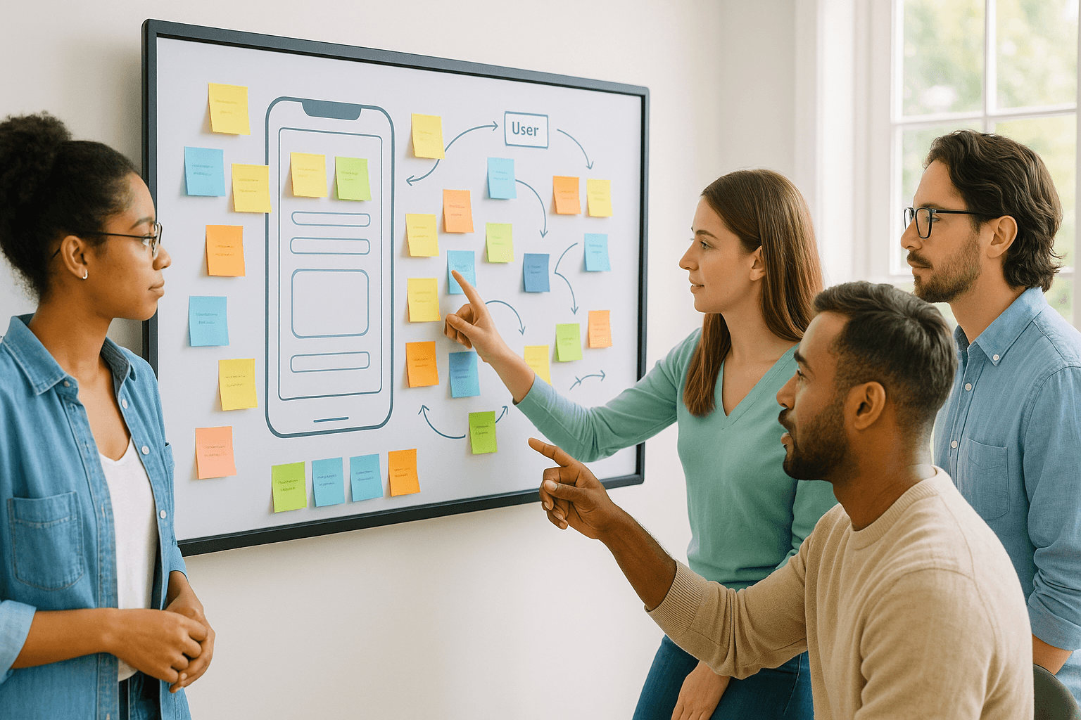 A designer focusing on a user-centric approach for an MVP