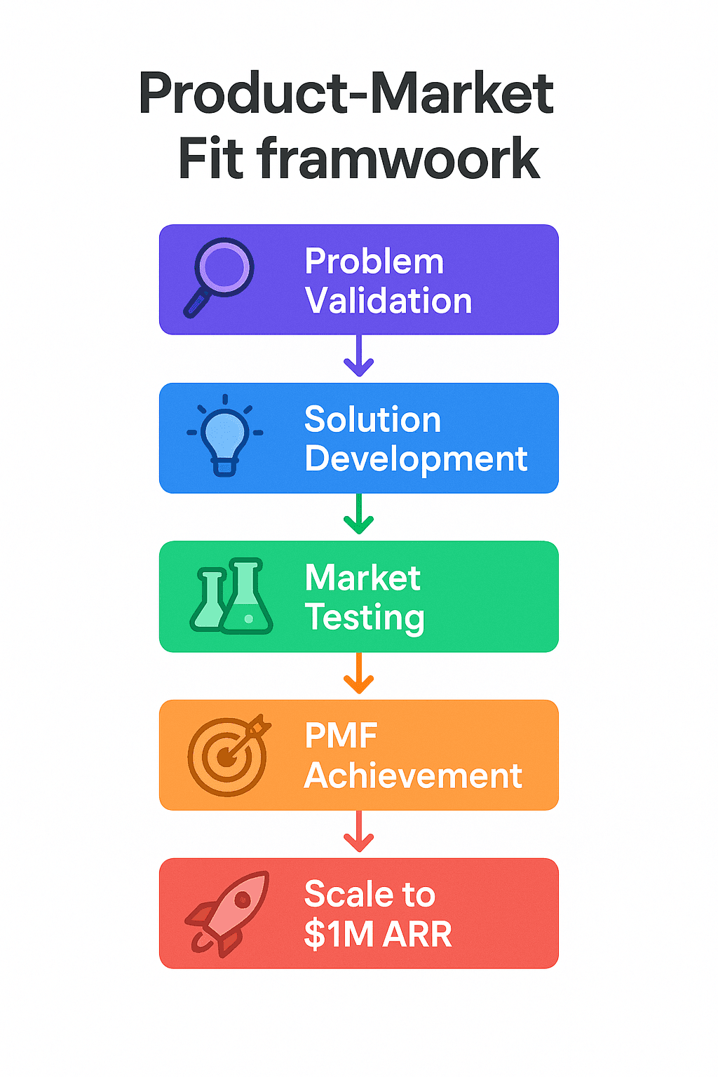 Product-Market Fit metrics dashboard showing key indicators and benchmarks