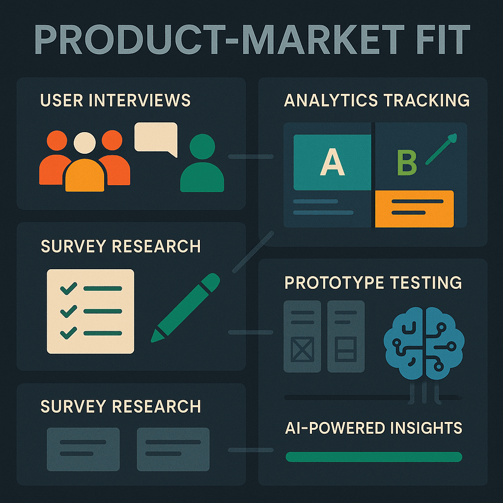 Modern validation methods and techniques for achieving product-market fit
